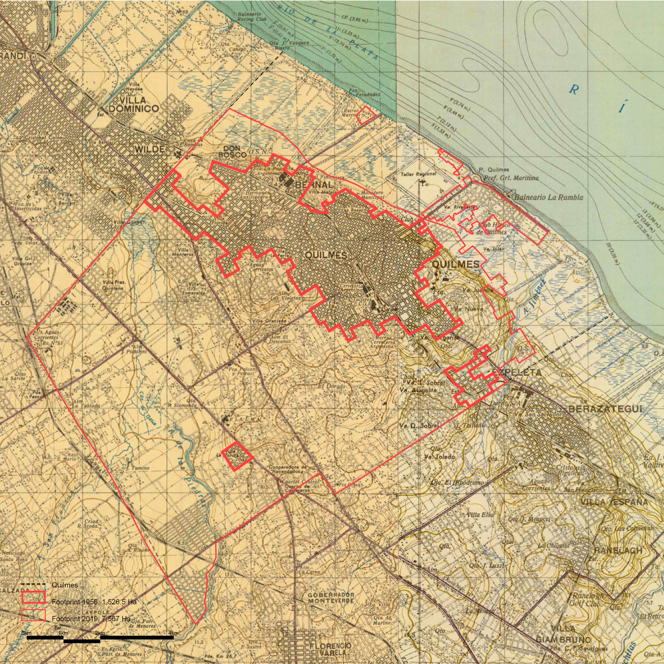 Historic urban growth
