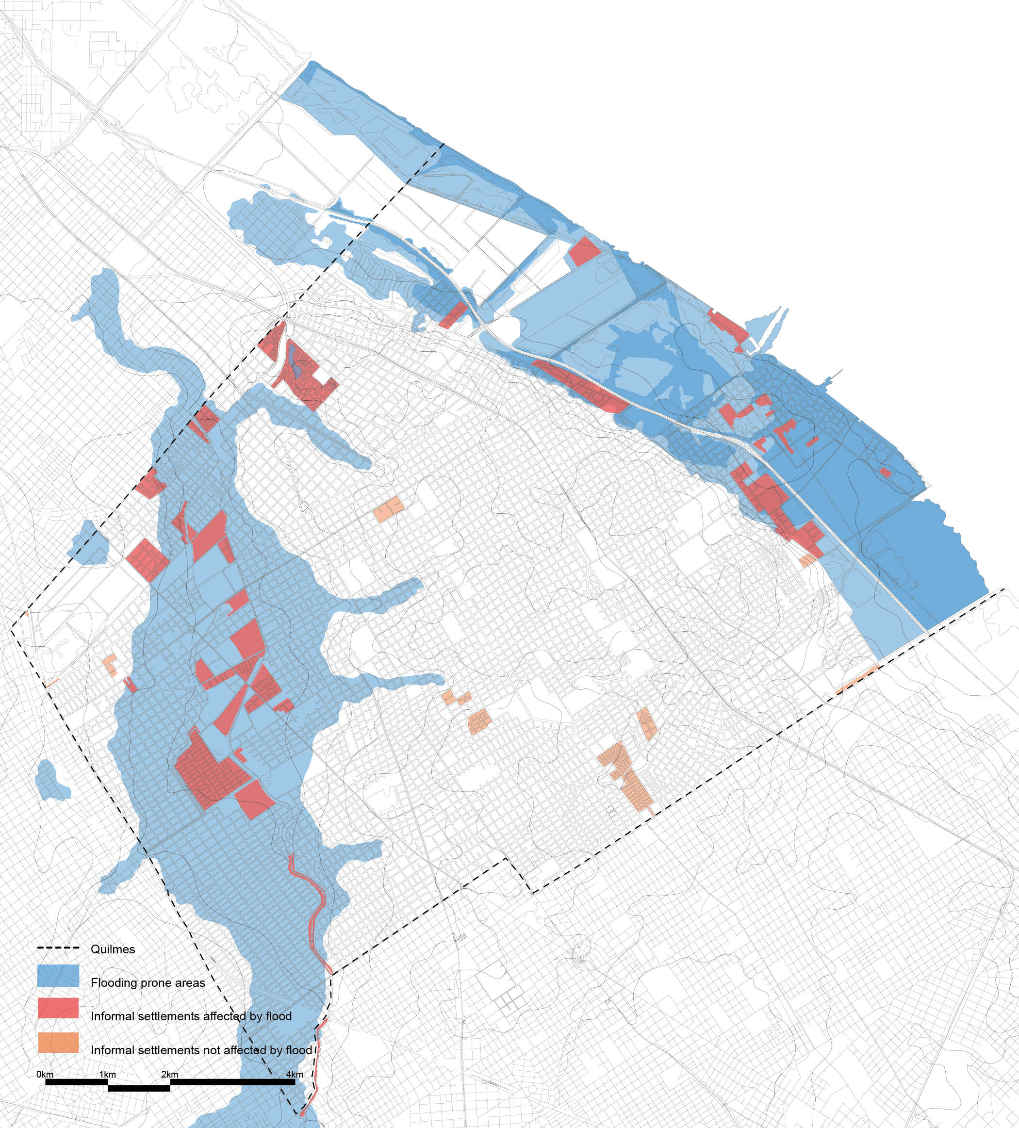 Informal settlements and flood